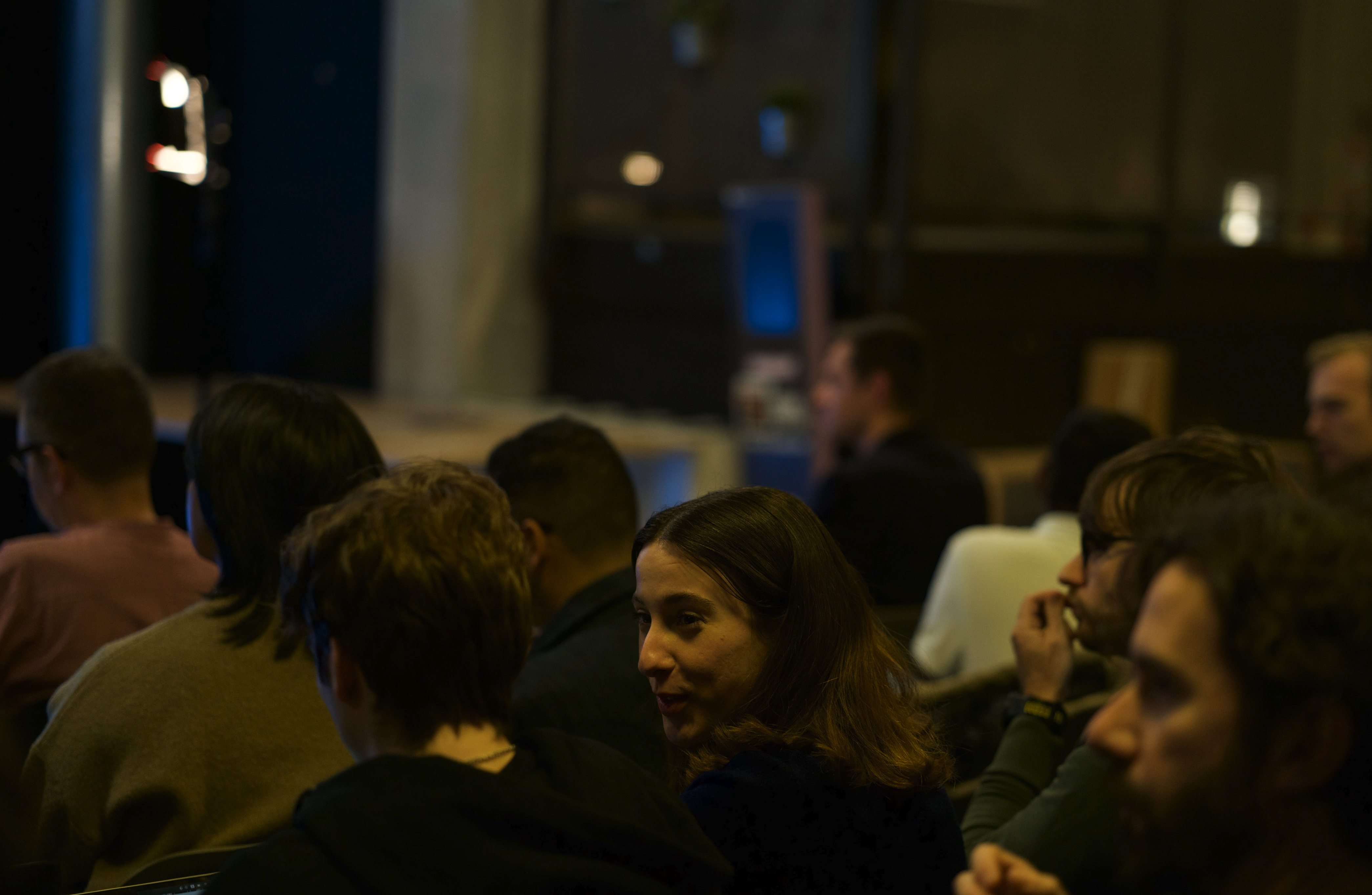 Community members discussing robotics projects